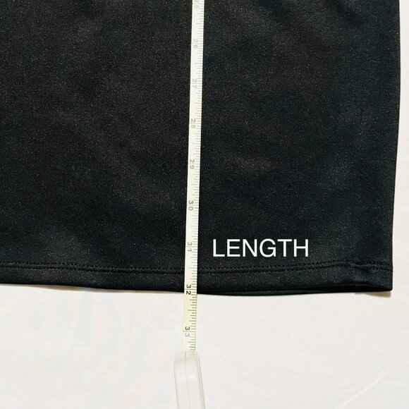 (S) WILD FABLE Sleeveless Black Form Fitting Mock Turtleneck Mini Dress - Picture 5 of 10